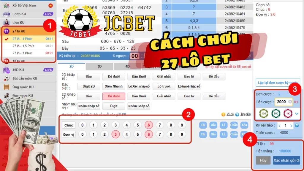 Cách bắt lô 27 JCBET